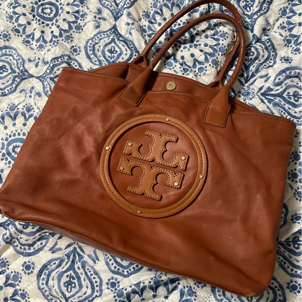 Tory Burch Brown Leather Tote